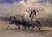 Albert Bierstadt Last of the Buffalo painting
